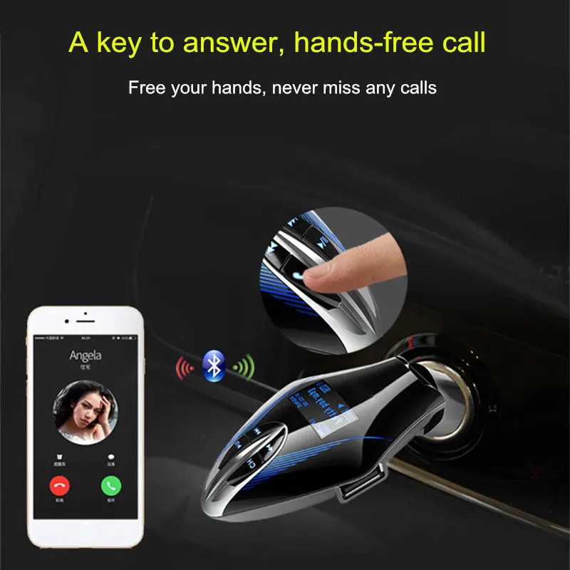 Автомобильный Bluetooth V4.0 MP3 музыкальный плеер карта радио DC 12 24 в матричный ЖК экран