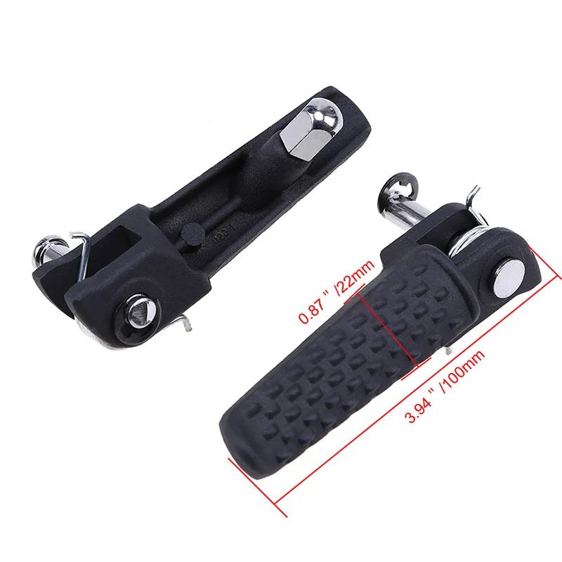 POSSBAY 1 пара черные мотоциклетные подножки подставка для ног мотоцикла Yamaha YZF R1 R6 R6S