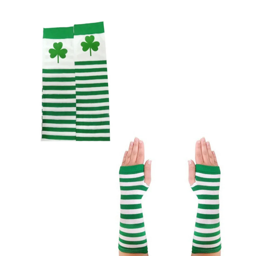 

1 Set St. Patricks Day Suit Festival Party Stockings Etiquette Belt Lovely Oversleeve Cuff Suit for Wearing