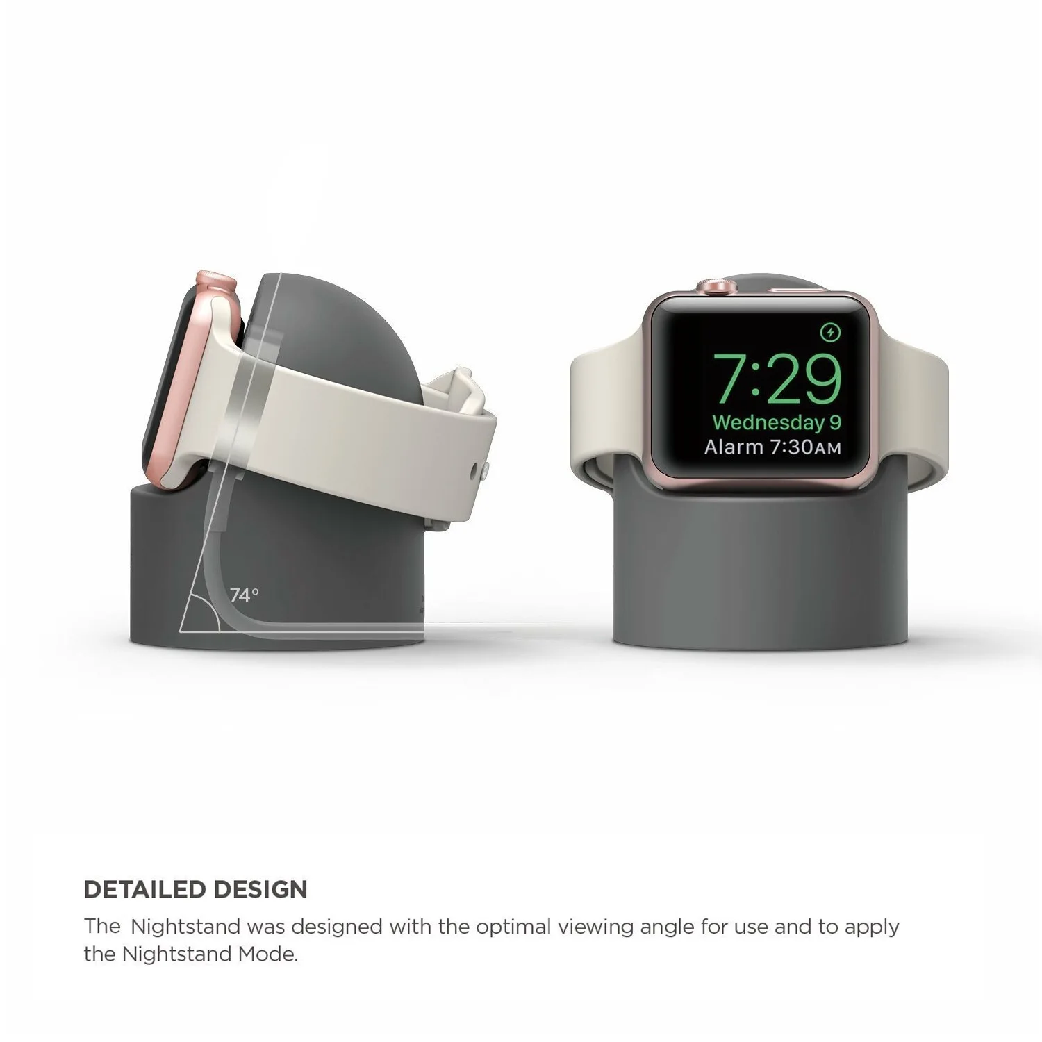 Роскошное зарядное устройство Подставка держатель док-станция для Apple Watch 1 2 3 4 38 мм 42 мм силиконовый кронштейн зарядная Колыбель Подставка для часов Спорт