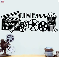 cinema decoration vinyl wall stickers home theater theater popcorn lounge home living room bedroom decoration decal gift xj8