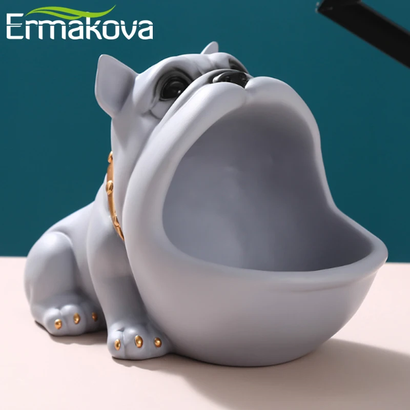 ERMAKOVA Творческий панель в форме французского бульдога коробка конфет статуя