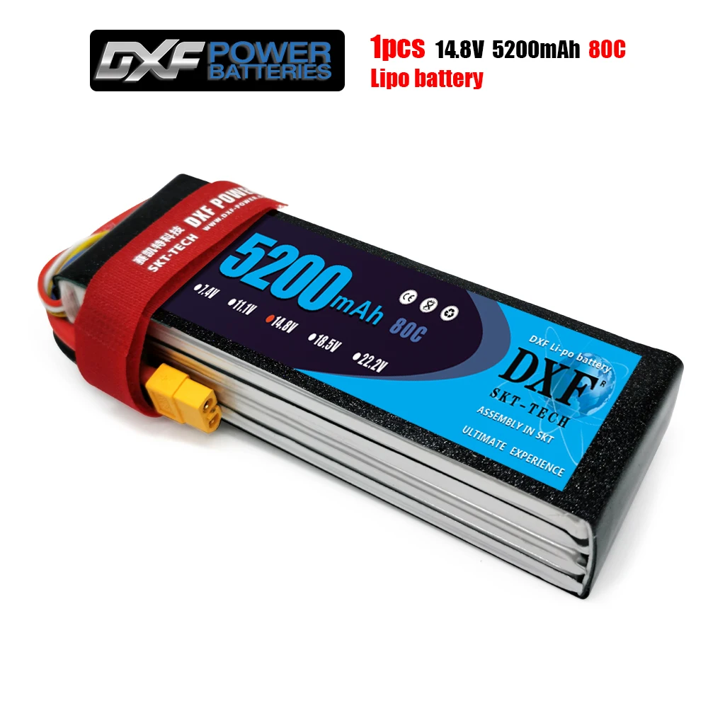 2020 DXF 2 шт. lipo аккумулятор 4S 14 8 в 5200 мАч 80C Max 160C игрушки и хобби для моделей