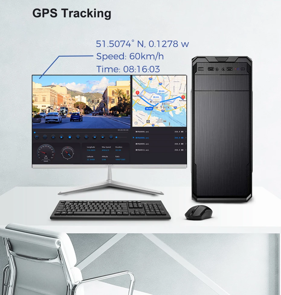 Автомобильный видеорегистратор-зеркало заднего вида 12 дюймов 4K Wi-Fi GPS камера для