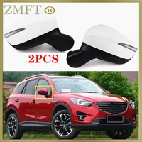 2PCS Left and Right Car Exterior Door Rearview Side Mirror For Mazda CX-5 2015 2016 With Folding Heating Blind Spot Monitoring