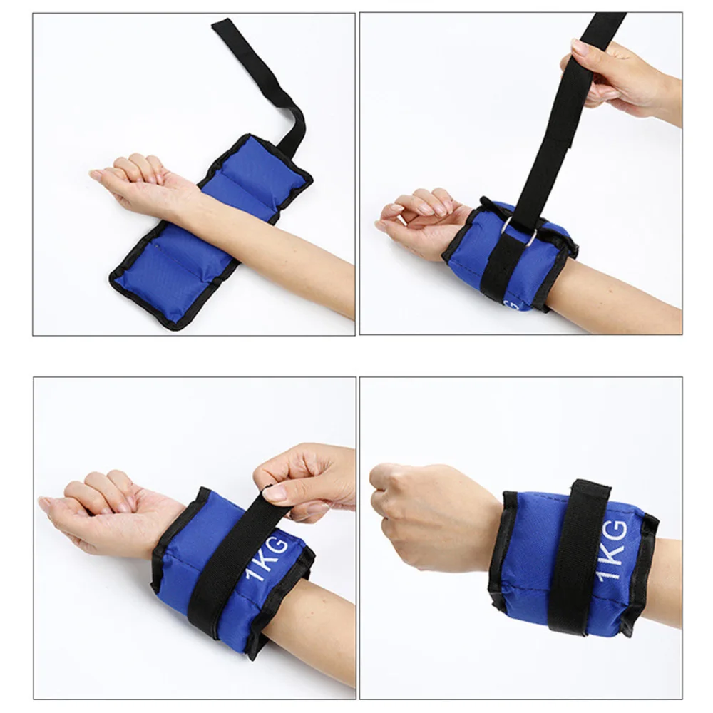 

2pcs 1KG Comfort Fit Ankle Wrist Weights for Running Sports Use