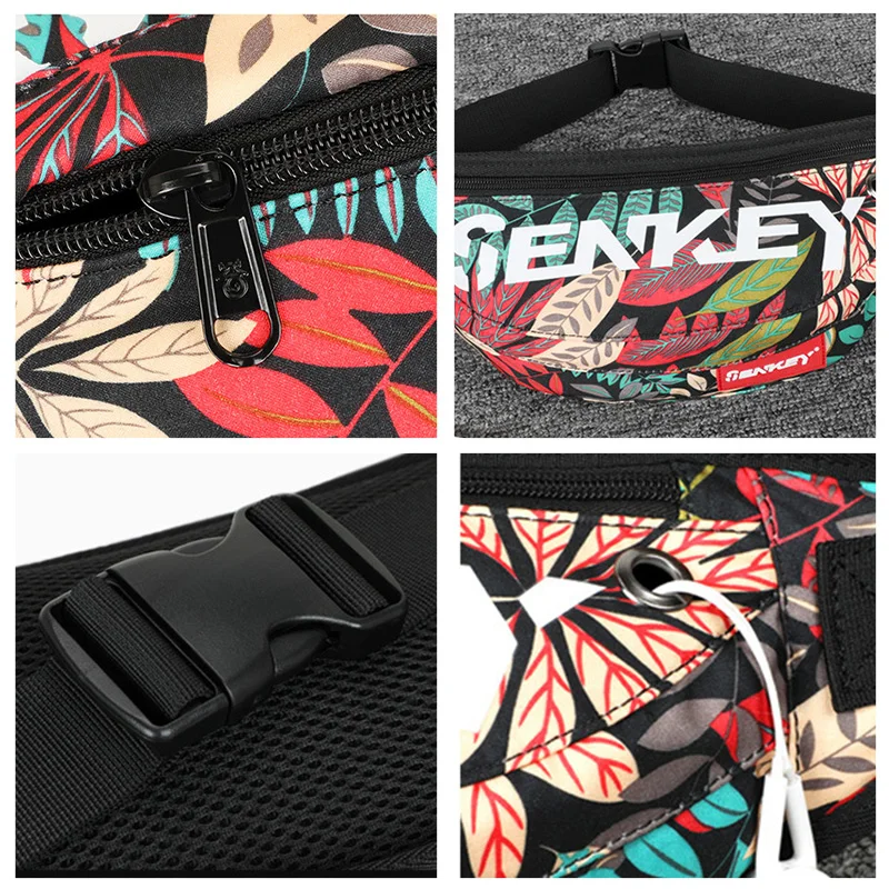 Поясная Сумка унисекс с граффити для женщин яркая забавная сумочка на бедра из