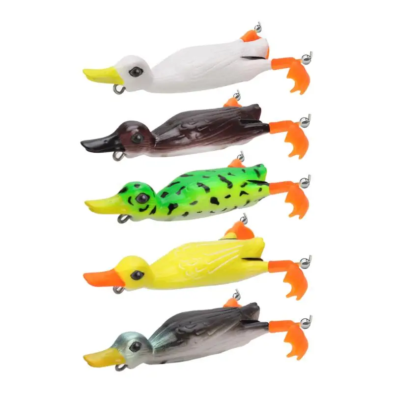 Topwater утка вниз мягкий на высоком каблуке 11 см 25 г рыболовные приманки шлепаясь