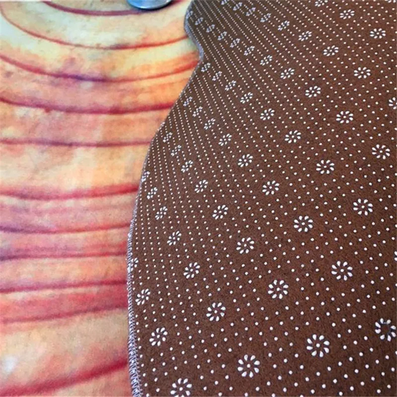 3D коврик для ванной с узором в виде кольца нескользящий коврики гостиной