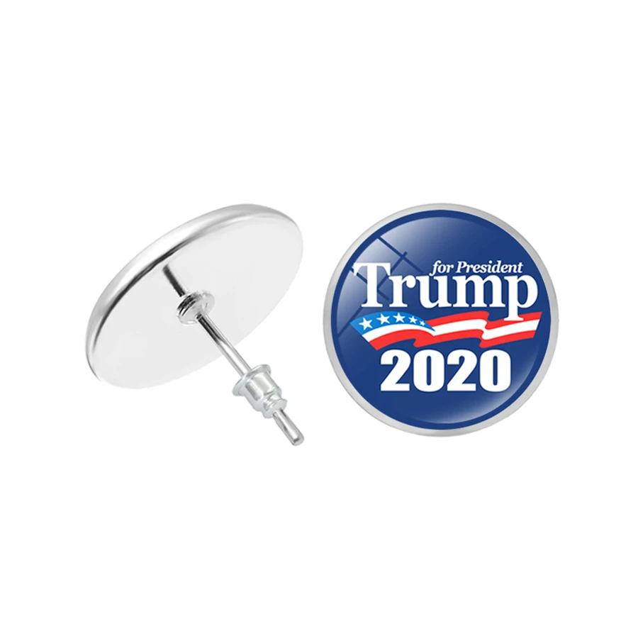 Trump 2020 отличные серьги-гвоздики в американском стиле серьги Дональда Трампа для