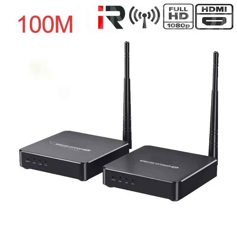 

100 м беспроводной HDMI удлинитель 2,4 ГГц/5 ГГц 1080P Wifi HDMI 1,3 Аудио Видео Отправитель передатчик приемник с ИК-поддержкой HDCP1.2 HDTV