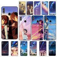 yinuoda anime your name custom photo soft phone case for huawei p20 30 lite honor 8a 8x 10 10lite 10i 20i 7c y5 y6