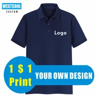 17 colors custom men polo shirt logo short seeved healthy cotton embroidery polo shirt print diy brand text westcool