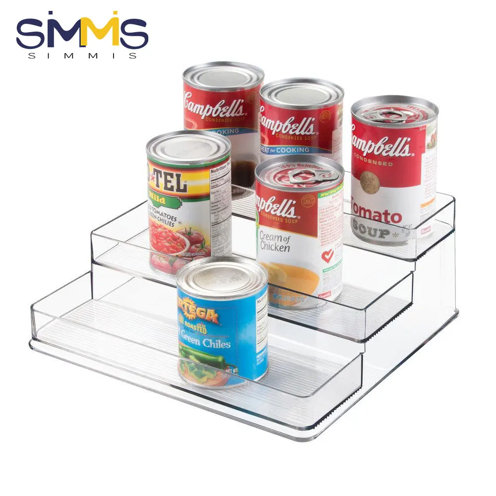 simmis spice rack storage ladder seasoning holder kitchen pantry step shelf organizer cabinet collection acrylic 3 layer free global shipping