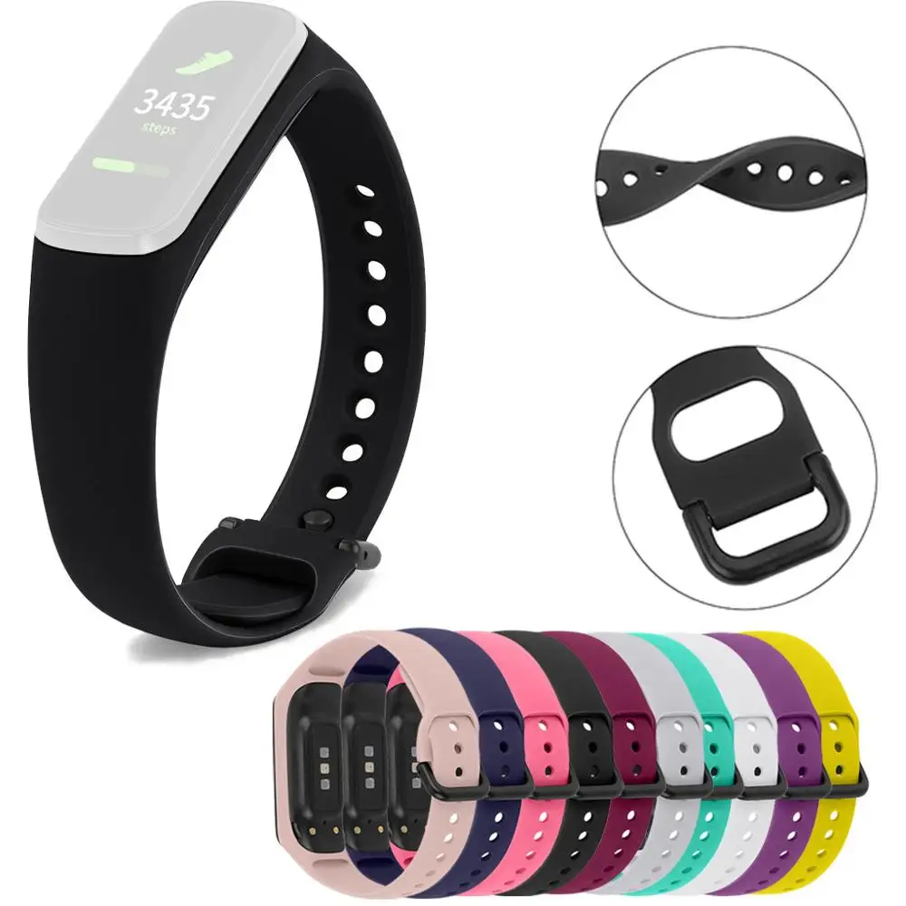 

Duoteng Silicone Watchband For Samsung Galaxy Fit-E SM-R375 Bracelet For Samsung SM-R375 Silicone Wrist Strap for Galaxy SM-R375