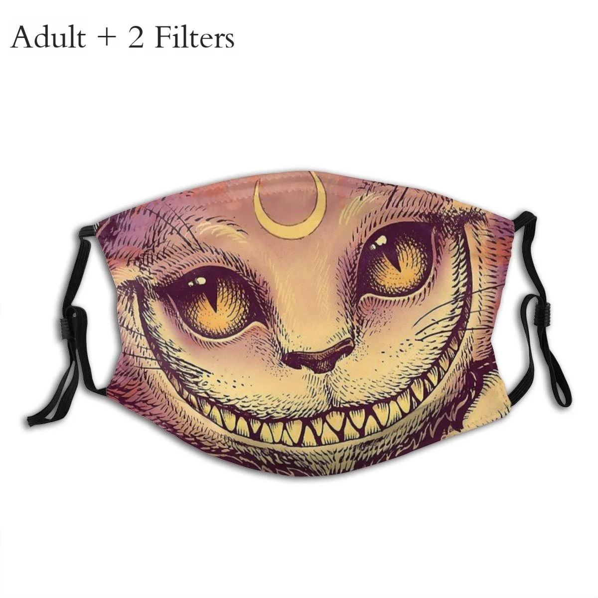 

Cheshire Cat Alice's Adventure in Wonderland Protection's Mask Funny CAT Stephen Fry Washable Fabric Mask With Filters