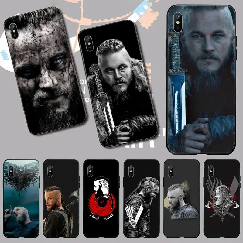 

Ragnar Lothbrok Vikings Phone Case for iPhone 11 12 pro XS MAX 8 7 6 6S Plus X 5S SE 2020 mini