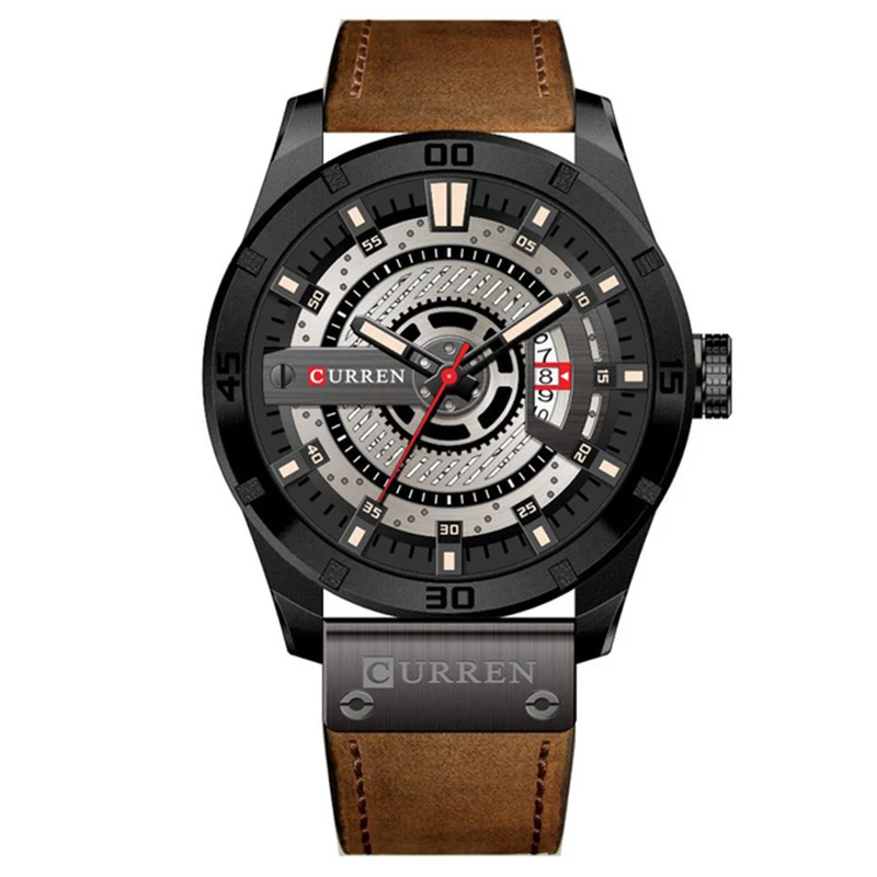 CURREN 8301 Роскошные Брендовые мужские военные спортивные часы Мужские Аналоговые