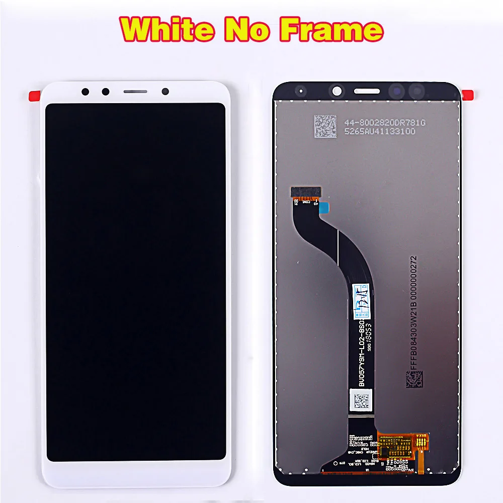 White without Frame AAA 10 мультисенсорный ЖК-дисплей для Xiaomi Redmi 5 5,7 дюймов кодирующий преобразователь сенсорного экрана в сборе рамка с олеофобным покрытием - Цвет: White without Frame