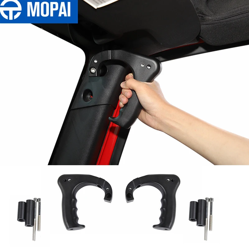 

MOPAI Armrests for Jeep Wrangler JK 2007 Up Car Front Top Grab Handle Bar for Jeep Wrangler JK 2007-2017 Accessories Styling