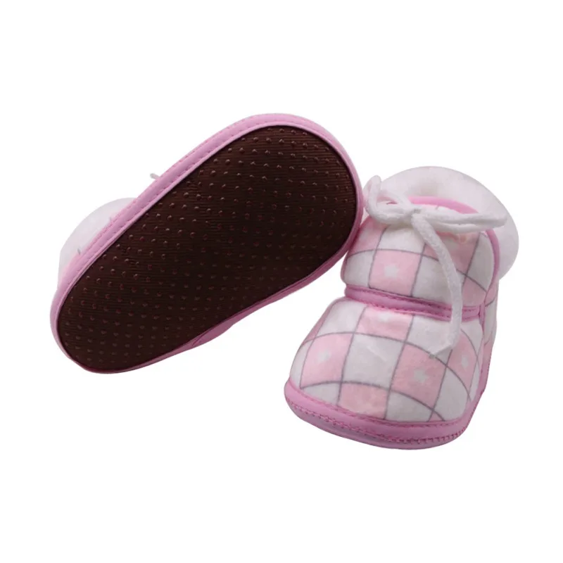 Cute Baby Shoes Spring Warm Soft Retro Printing Cotton Padded Infant Boys Girls Boots 6-12M 5 Styles | Мать и ребенок