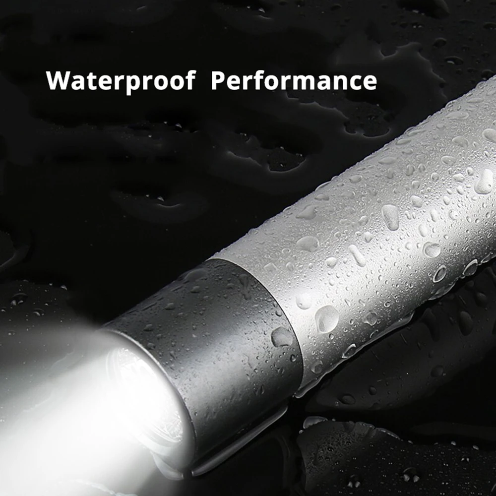 Фонарик светодиодный компактный перезаряжаемый водонепроницаемый с 3 режимами