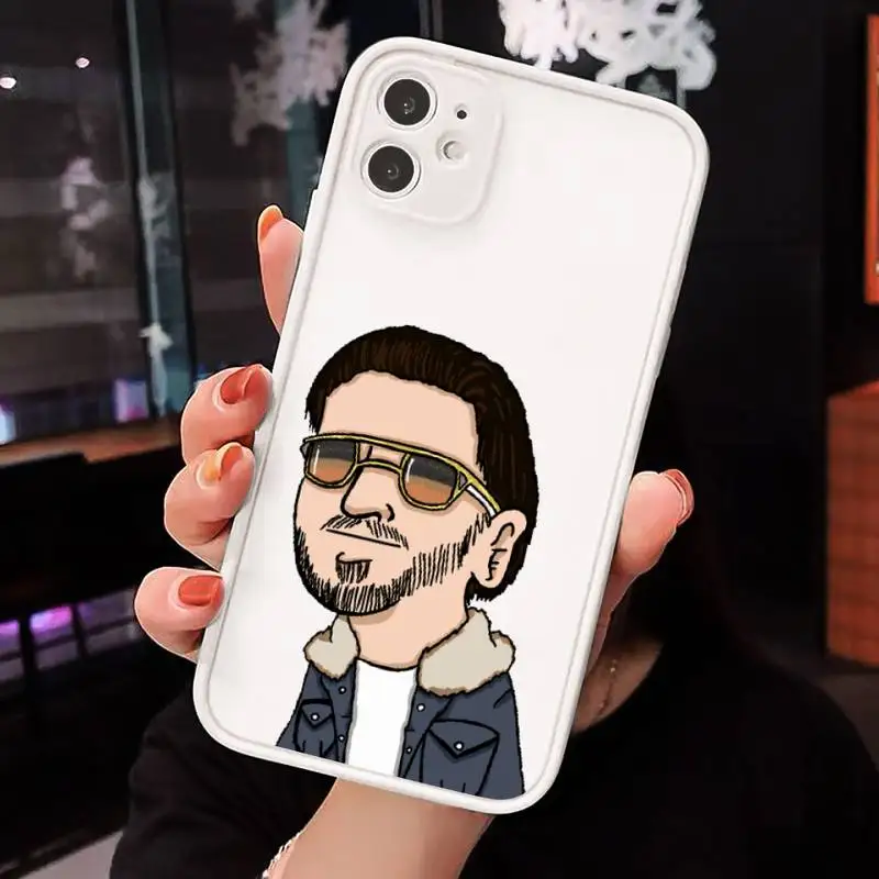 

PNL QLF Phone Case Clear matte transparent For white iPhone 7 8 x xs xr 11 12 pro plus max mini Funda