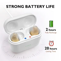 mini hearing aids for deafness elderly rechargeable wireless headphones sound amplifier ears adjustment tools cheap dropshipping