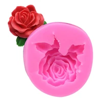 3d large bloom rose silicone cake molds flower fondant mold cupcake jelly chocolate decoration baking tool moulds resin molds