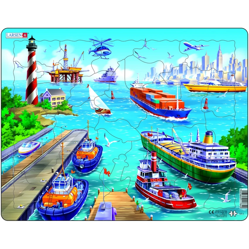 Пазл &quotПорт&quot 36 деталей | Игрушки и хобби