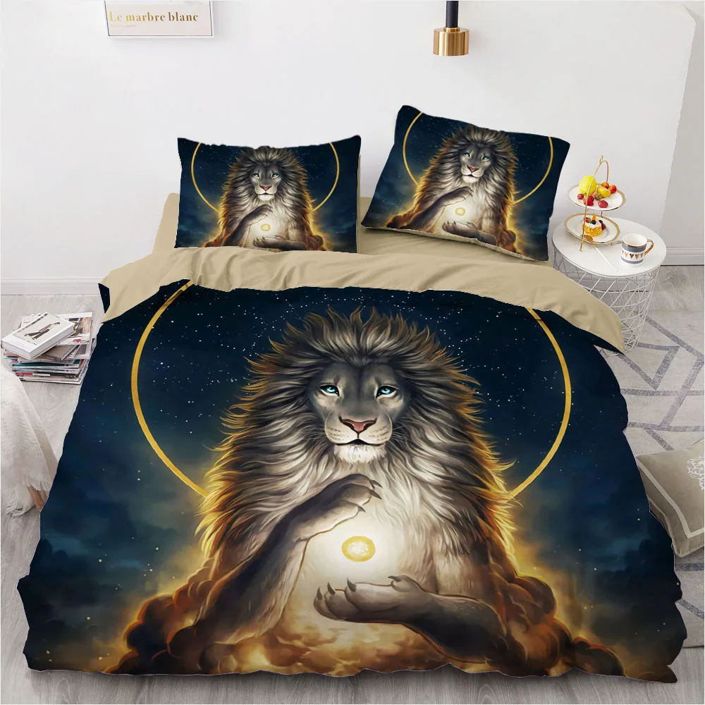 Постельное белье с 3D изображением животных Комплект постельного белья