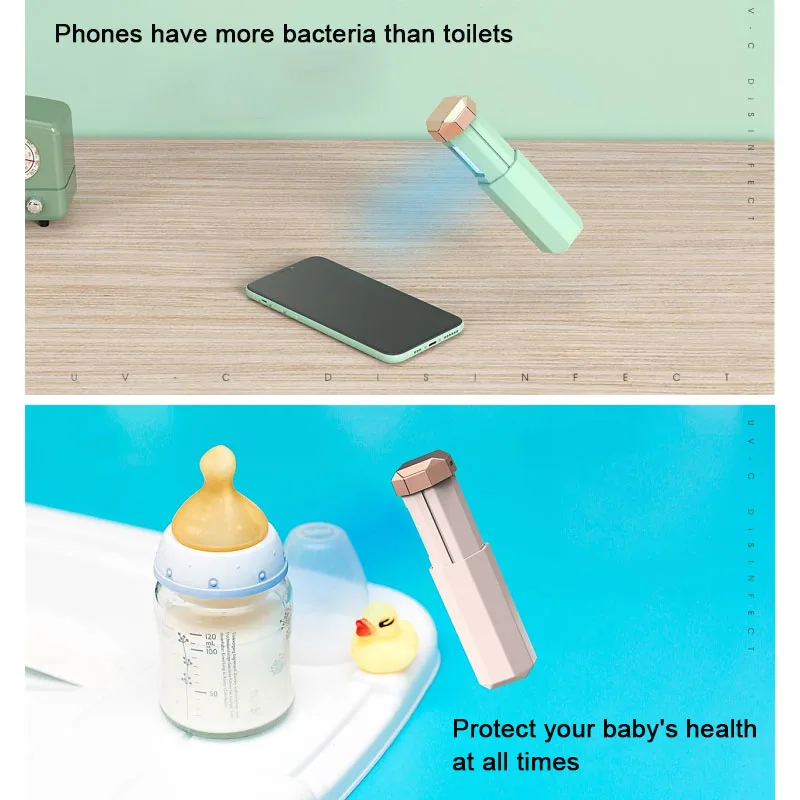 Портативный УФ стерилизатор UVC лампа для Офис который убивает бактерии и USB