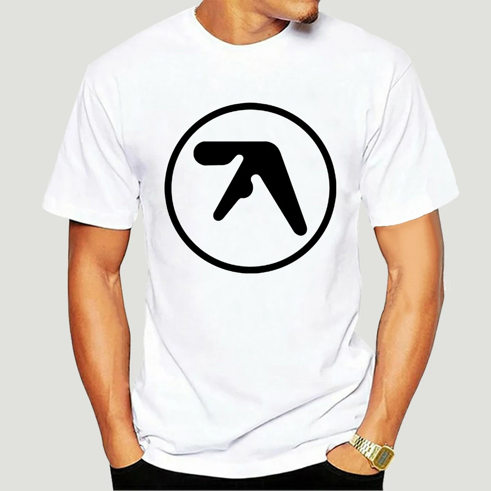 

men summer t-shirt brand tops euro size New Aphex Twin Vintage Logo White T-Shirt Tee Usa Size Em1 Gyms Fitness Tee Shirt 2866X