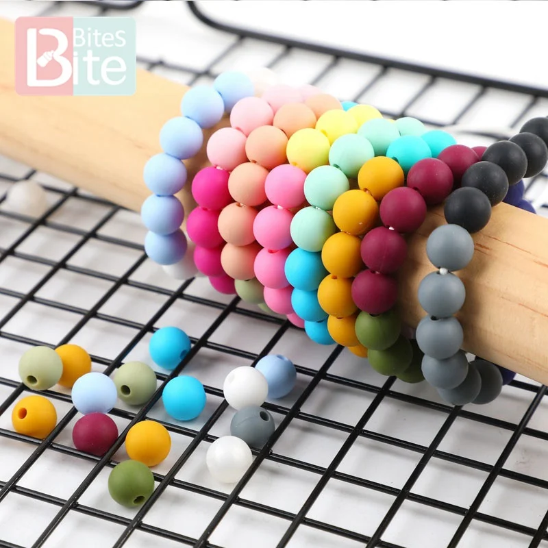9 мм 50 шт. Силиконовые Круглые бусины детский Прорезыватель грызун крошечный