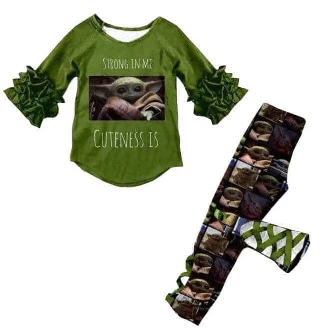 Горячая Распродажа весенние модные костюмы зеленые Леггинсы с длинными рукавами