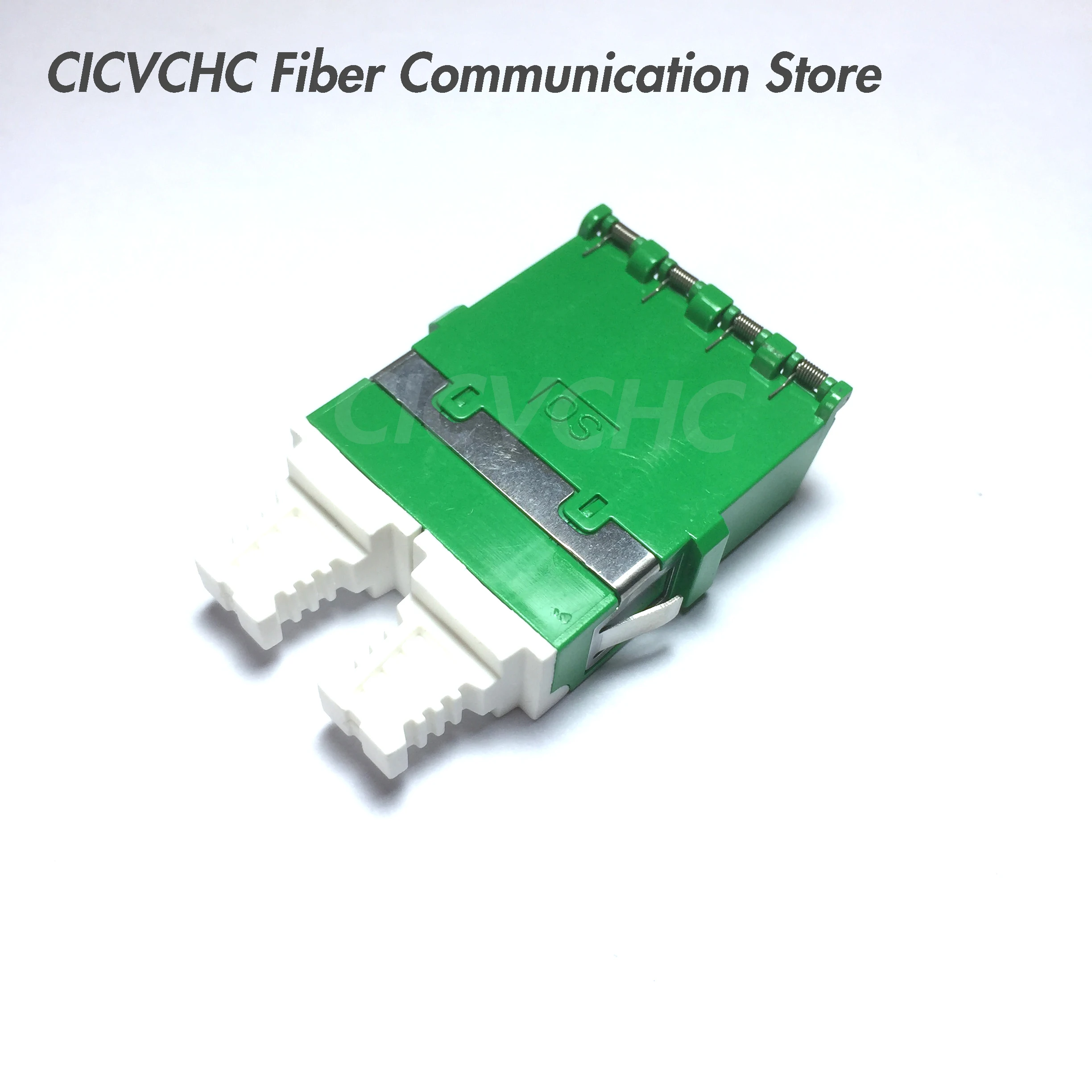 10pcs LC Quad Adapter-with Dust Shutter-SM, MM, OM3, OM4-Green, Blue, Grey, Aqua Pink or Violet/ Optical Fiber