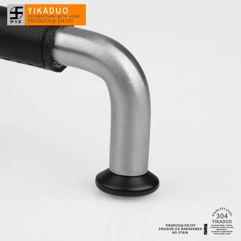 Современная ручка из искусственной кожи черная американская дверная