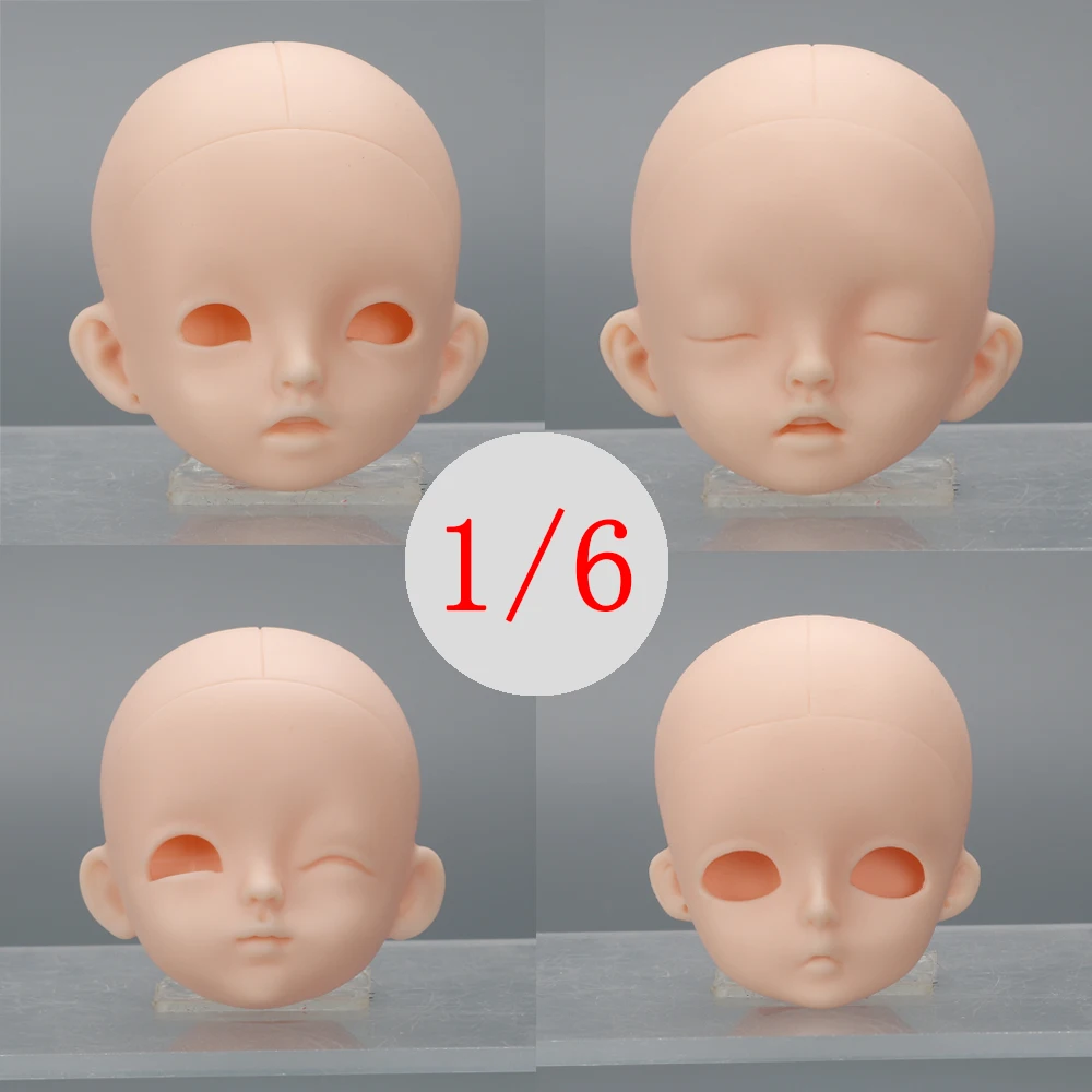 1/6 BJD не лицевая головка для изготовления подвижных 22 шарнирных кукол мини лысый