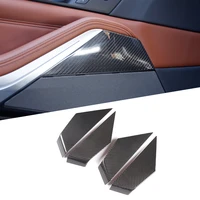 4 pcs real carbon fiber for bmw x5 g05 x7 g07 2019 2020 car interior door decorative panel trim car accessories