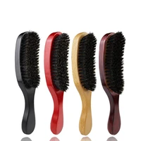 men%e2%80%98s wave oil head brush hair brush wood handle hard boar bristle combs hairdressing hair styling beard comb styling tool women
