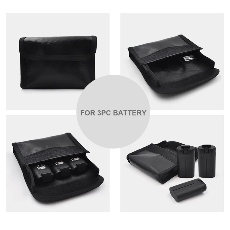 

Drone Lipo Battery Portable Explosion Proof Safety Bag For DJI Mavic Mini Fireproof Battery Storage Bag Waterproof Safe Bag