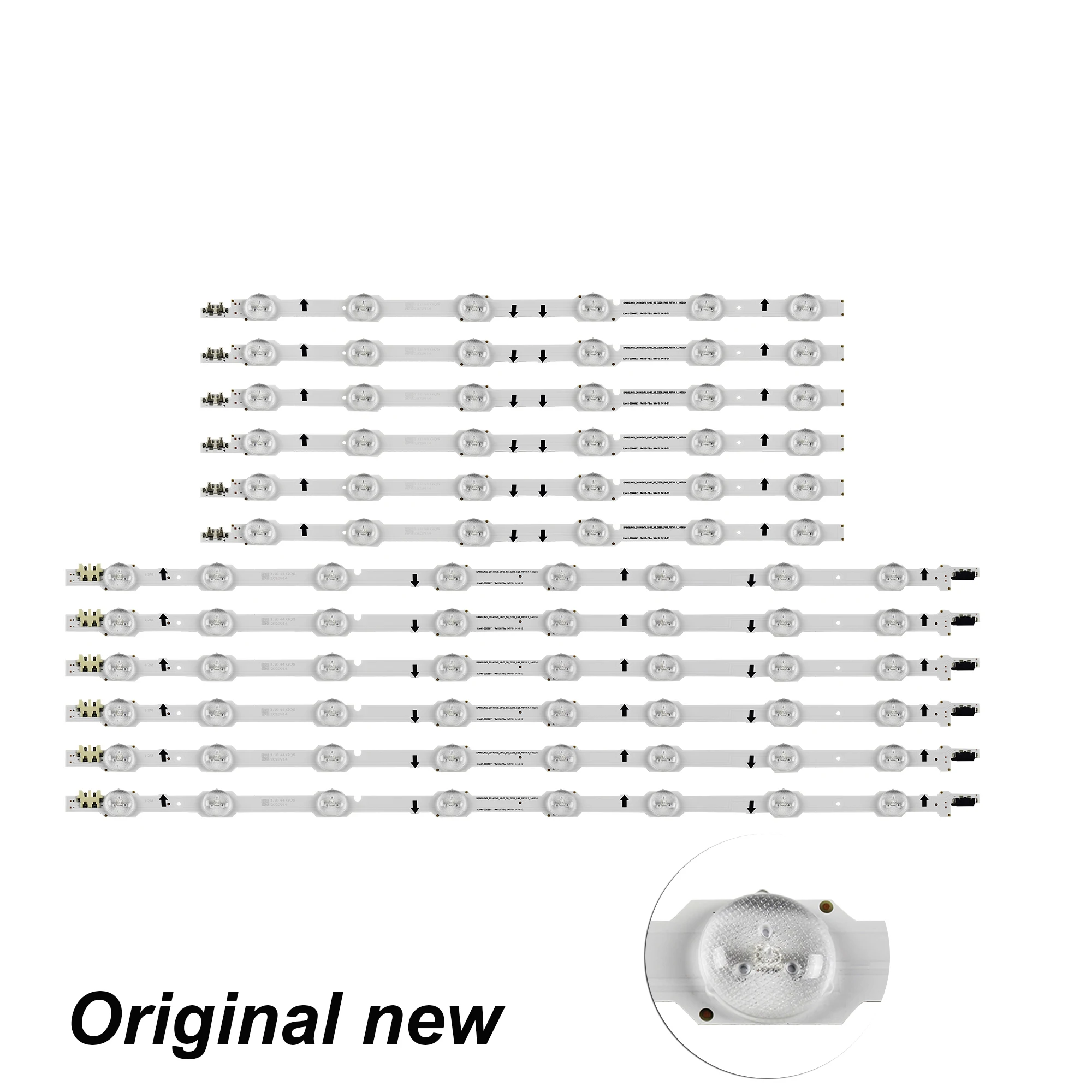 12 шт. светодиодная подсветка полосы для Samsung UE50HU6900S UN50HU6900F UN50HU6950F UE50HU6900 UE50HU7000 UA50HU7000 CY-GH050HGNV3H