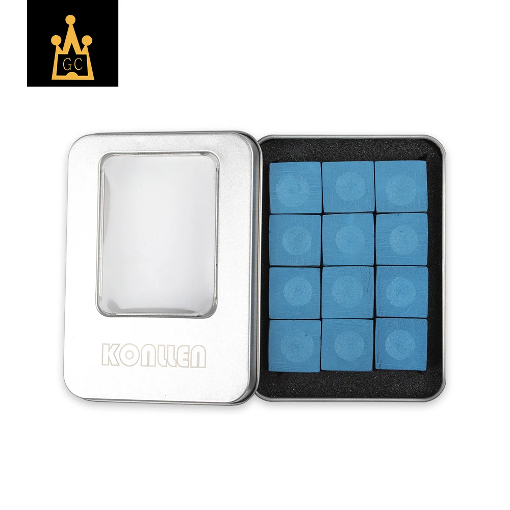 Меловые мелки для бильярда синий Мел A Box12 шт. недорогой мелкий порошок сильное