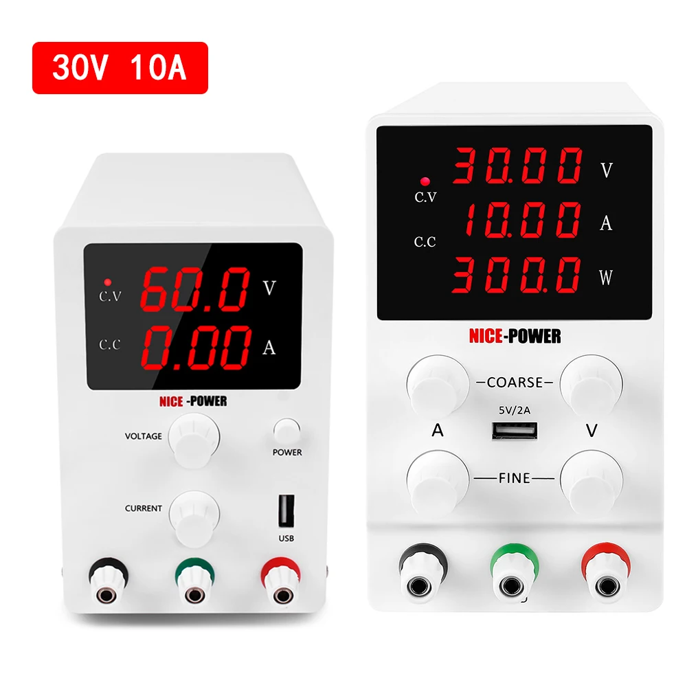 USB Регулируемый блок питания с переключением постоянного лаборатории Питание 120V