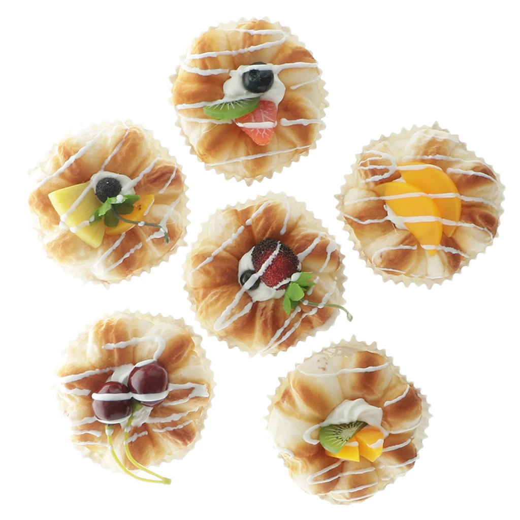 Упаковка из 6 штук искусственный хлеб Реалистичная еда детская игра-игрушка |