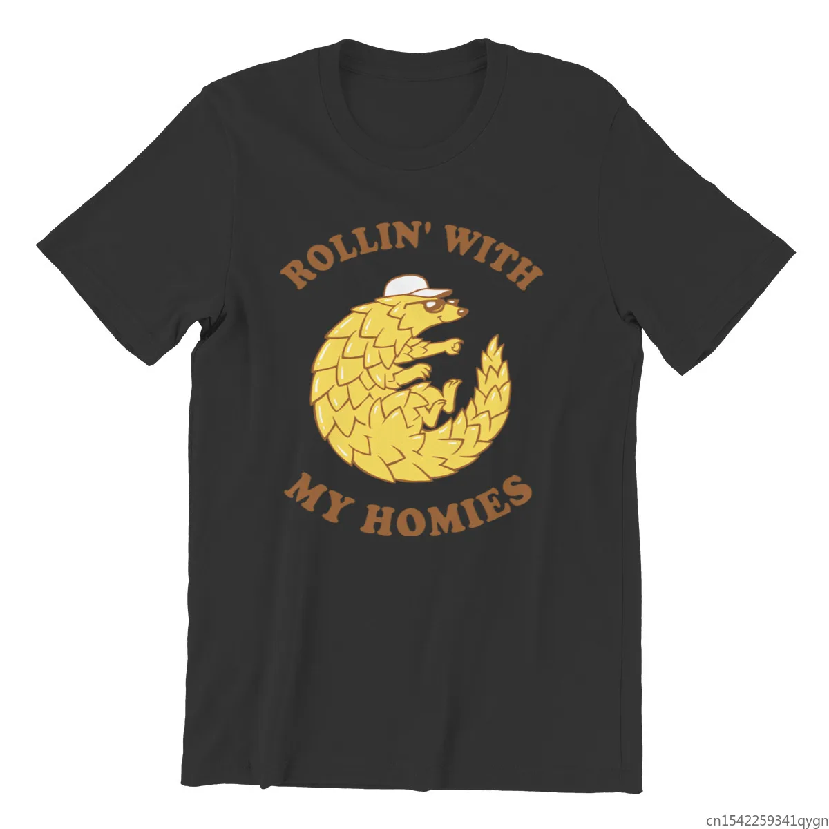 

Pangolin Rollin' with My Homies Men's T-shirt Fashion Kawaii Tshirts