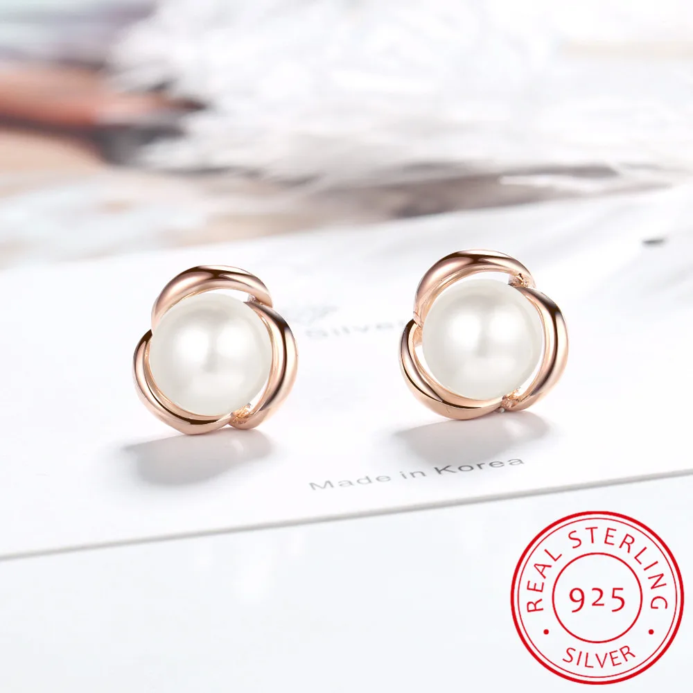 100% подлинные серьги из стерлингового серебра 925 пробы с цветами изысканные