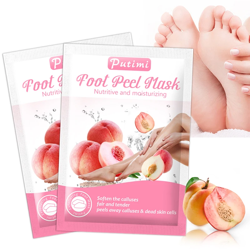 

PUTIMI 30Pair Exfoliation Feet Mask Peeling Socks for Pedicure Foot Masks Smooth Feet Exfoliating Foot Mask Dead Skin Remove