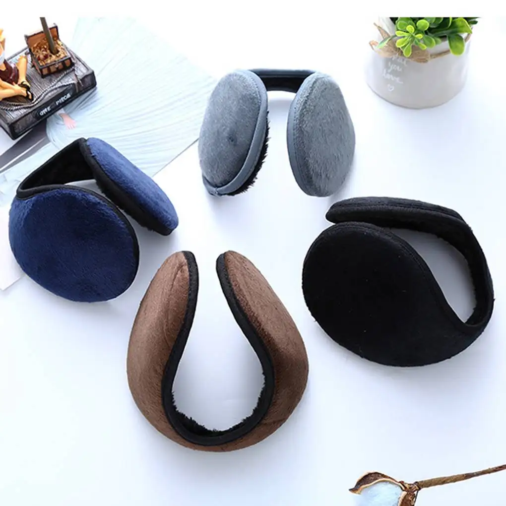 

Unisex Solid Winter Earmuffs Women Men Ear Cover Protector Thicken Plush Soft Warm Earmuff Warmer Apparel Accessories