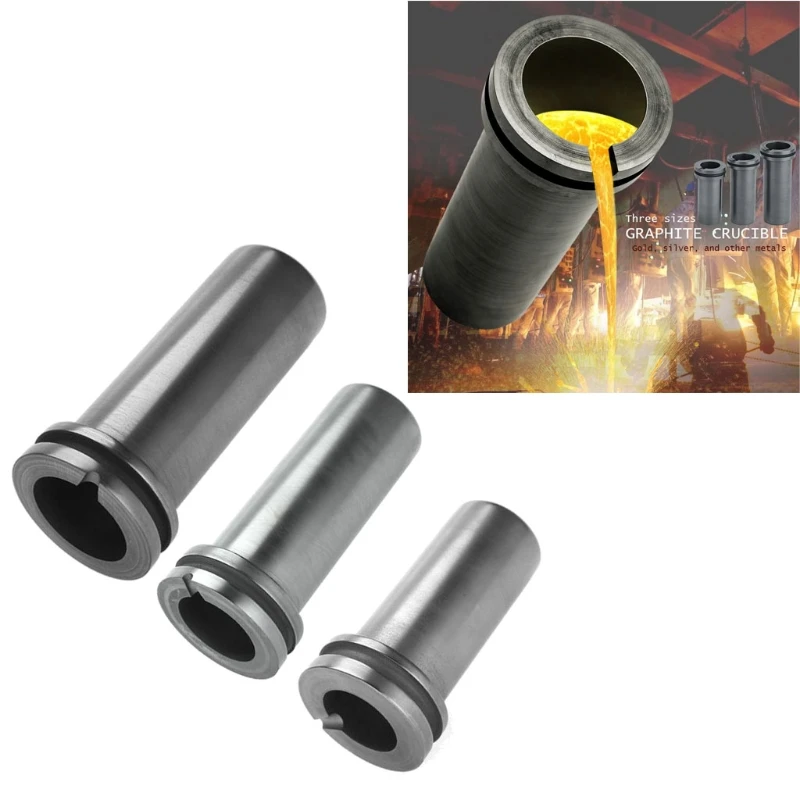 

1/2/3KG Foundry Clay Graphite Crucibles Cup High-Temperature Gold Silver Metal Smelting Graphite Crucible Casting Cup